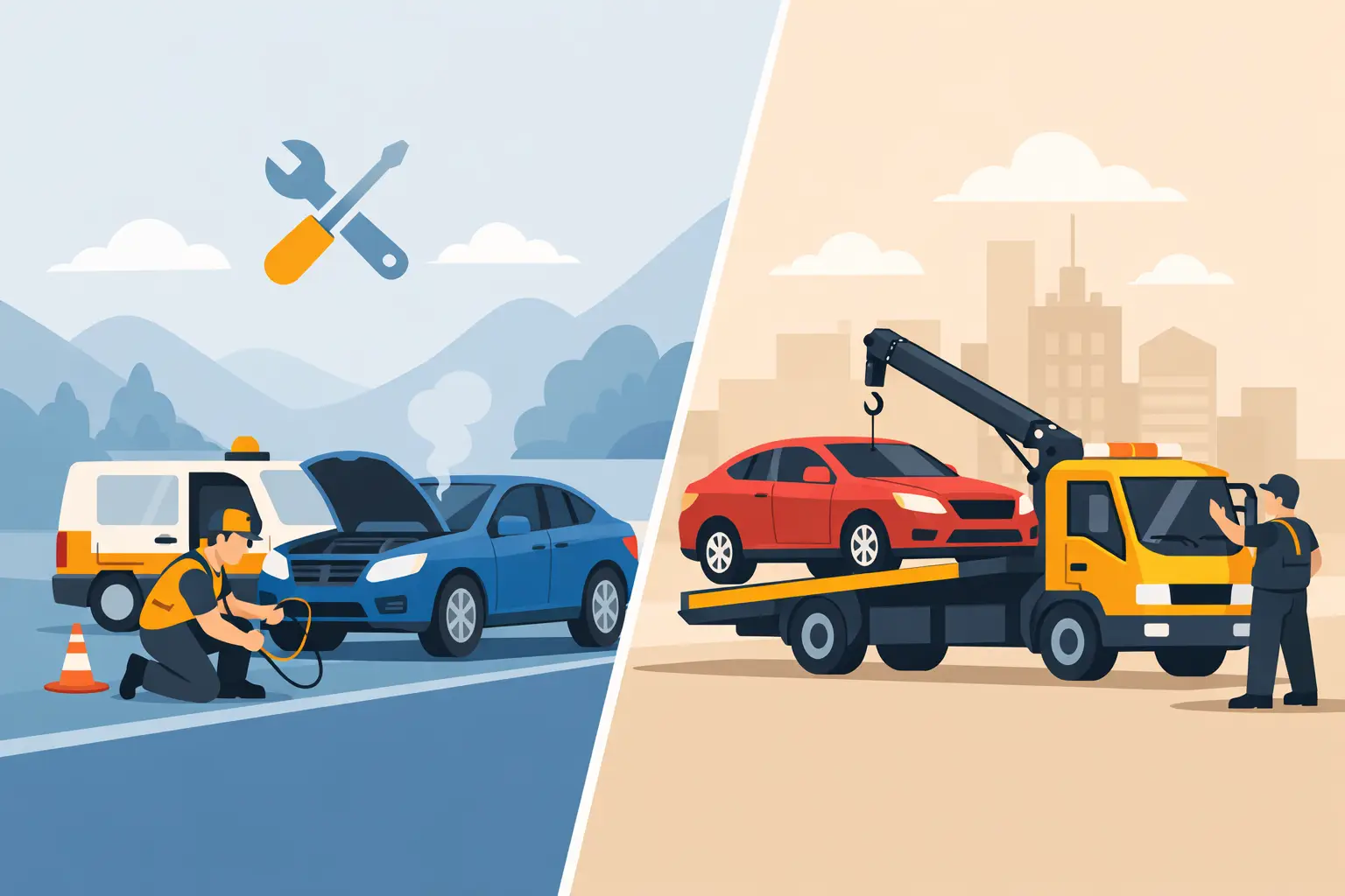 Tow Truck vs Roadside Assistance: Which Helps? Tow Truck vs Roadside Assistance: Which Helps?
