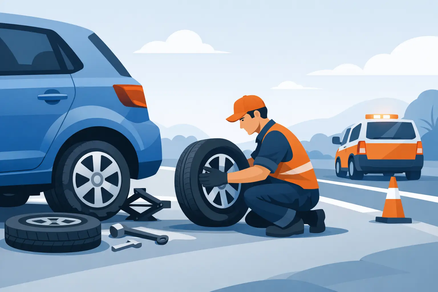 Flat Tire Roadside Replacement When You Need It