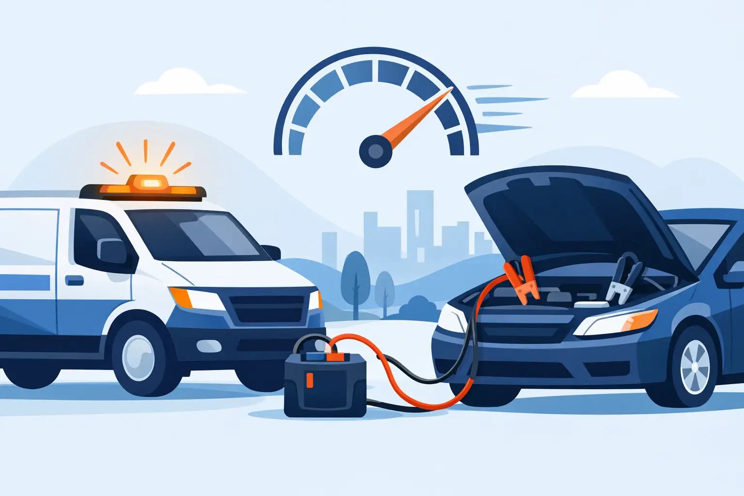 Jumpstart Service for a Dead Battery, Fast