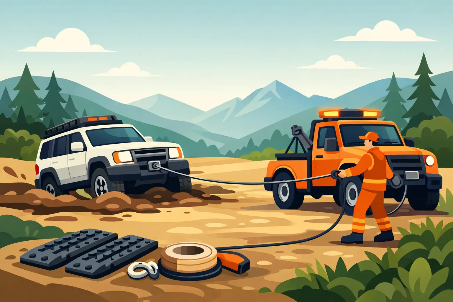 Off Road Recovery Service When You’re Stuck