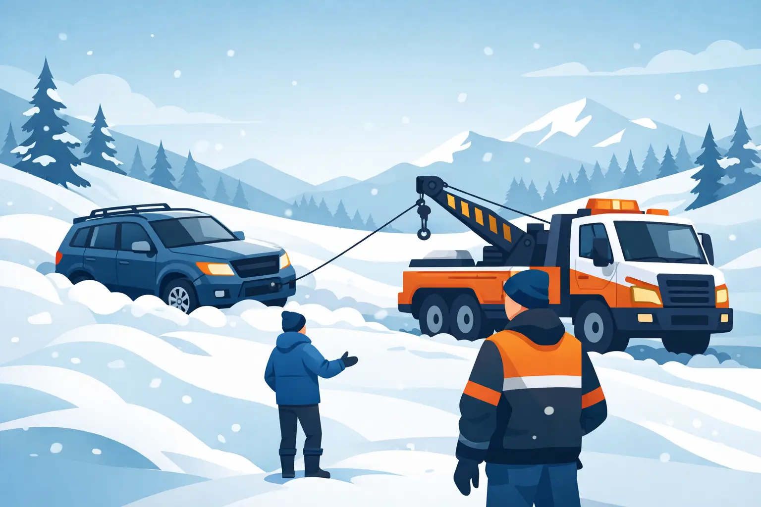 When Vehicle Recovery From Snow Is the Safe Call
