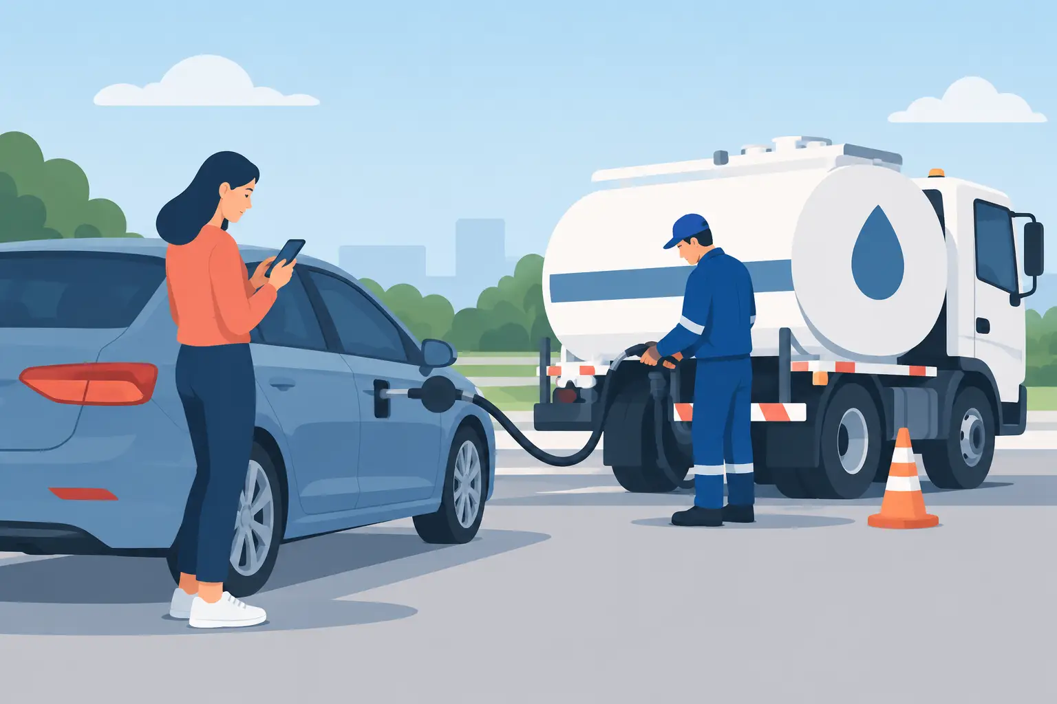 How to Request Fuel Delivery When You Run Out