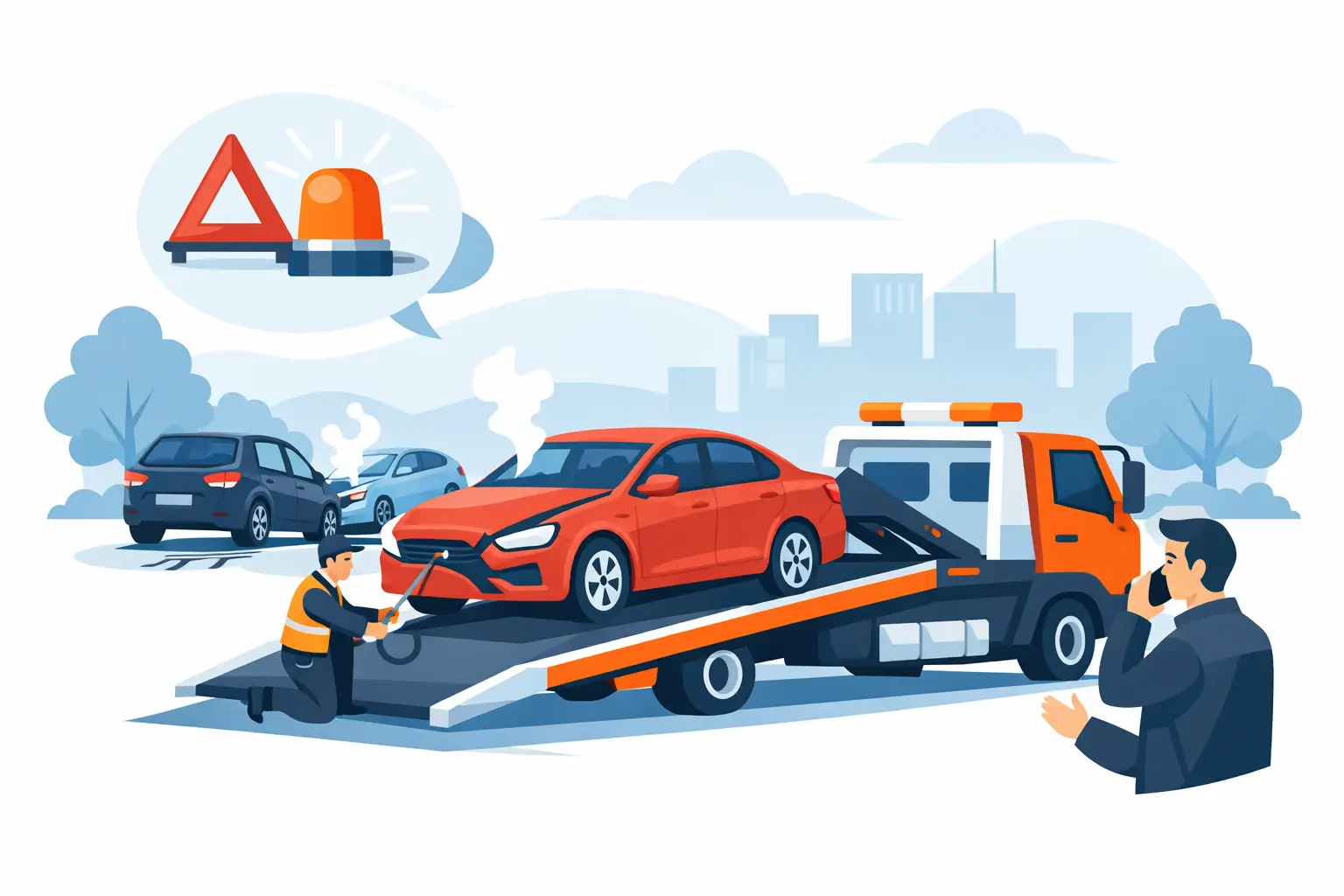 Local Towing for Accident Vehicles After a Crash
