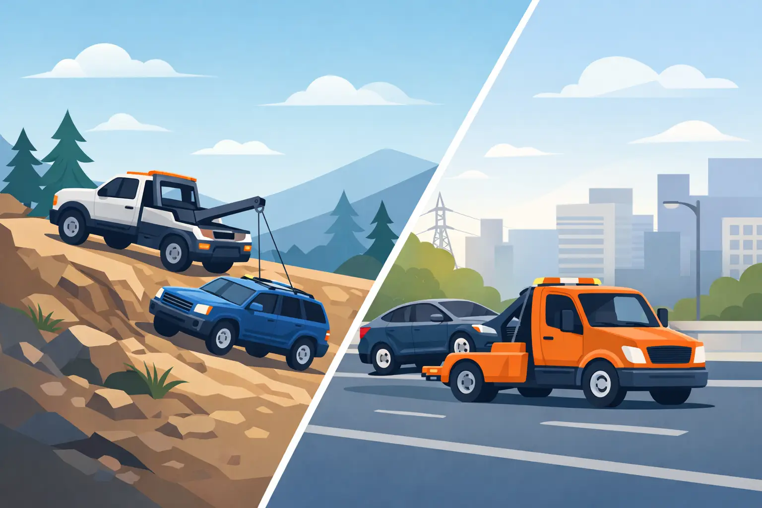 Winch Out vs Standard Towing: What You Need