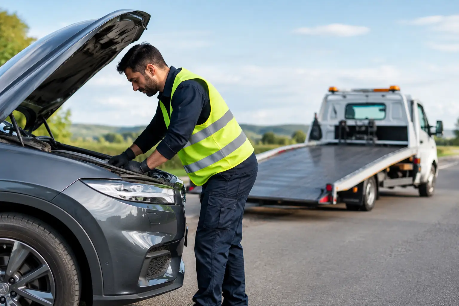 Roadside Repair Versus Towing When You’re Stuck